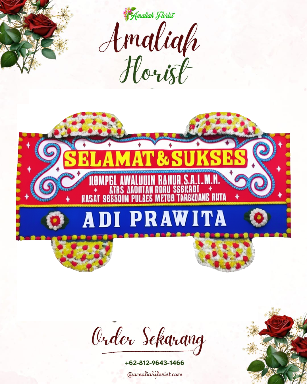 Papan Bunga Ucapan Selamat Cibodas