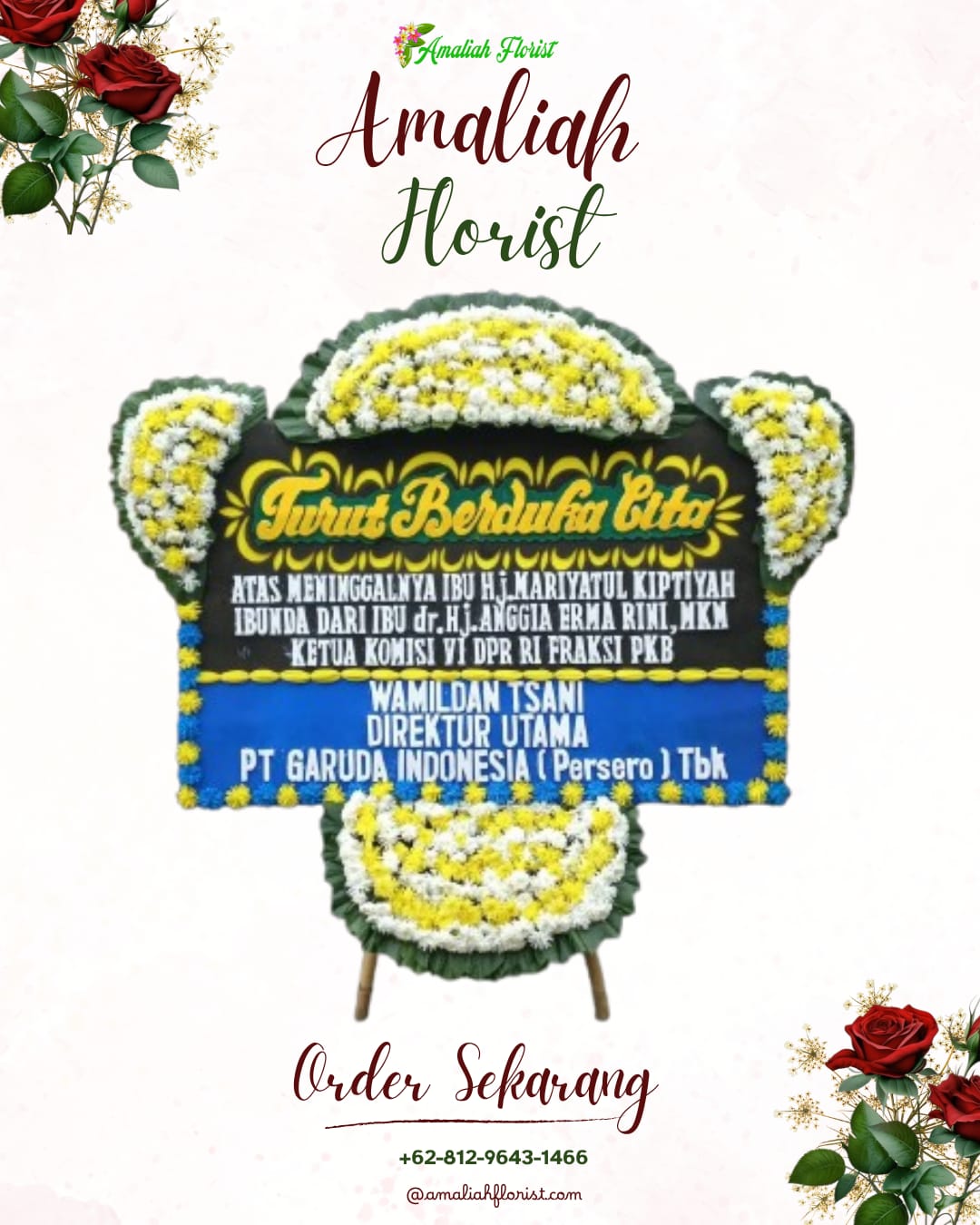 Papan Bunga Duka Cibodas